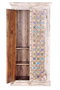 GINER Y COLOMER Armoire en bois de manguier blanc vieilli